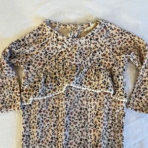 Jessica Simpson Beige Floral Bodysuit